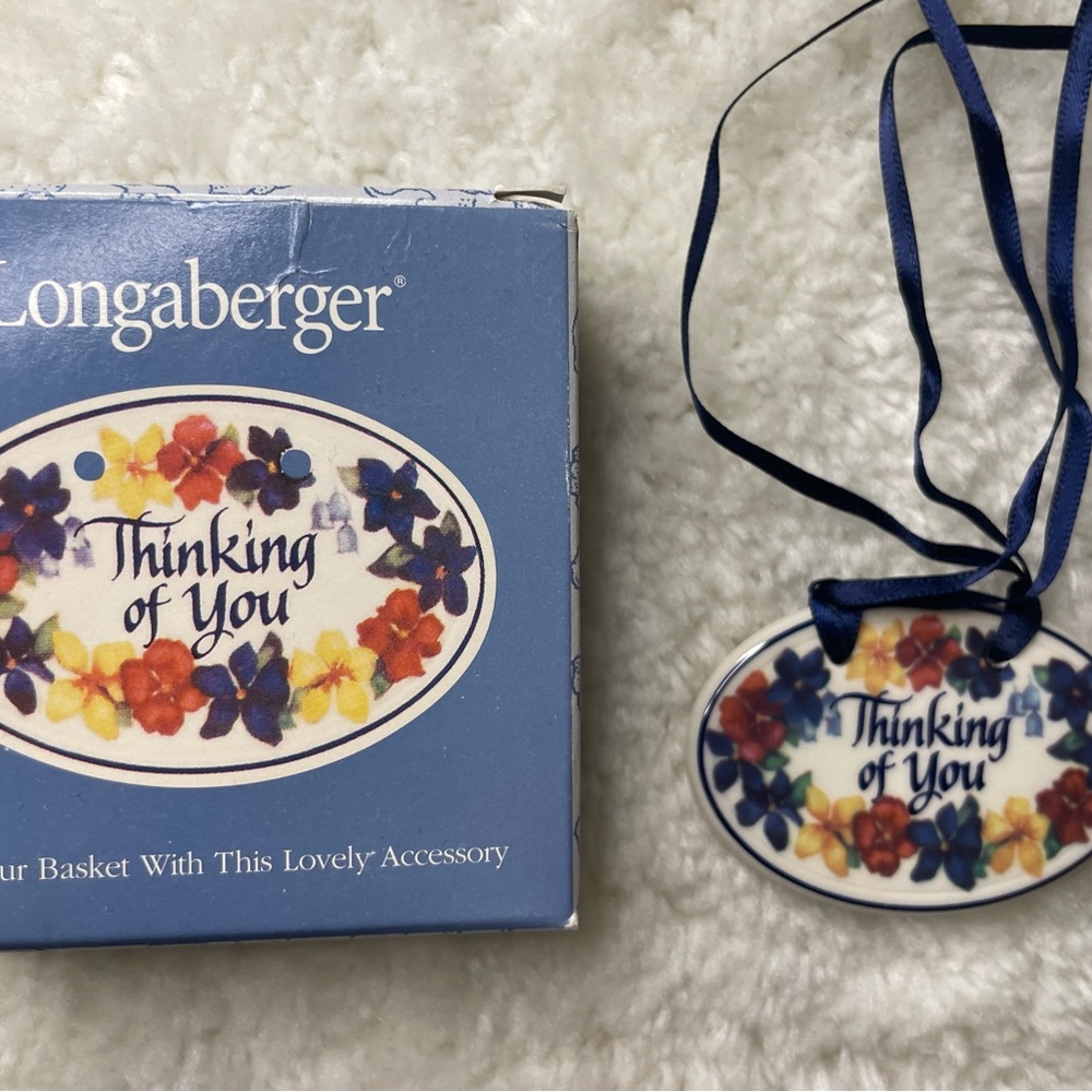 Longaberger Tie-On  - Thinking of You